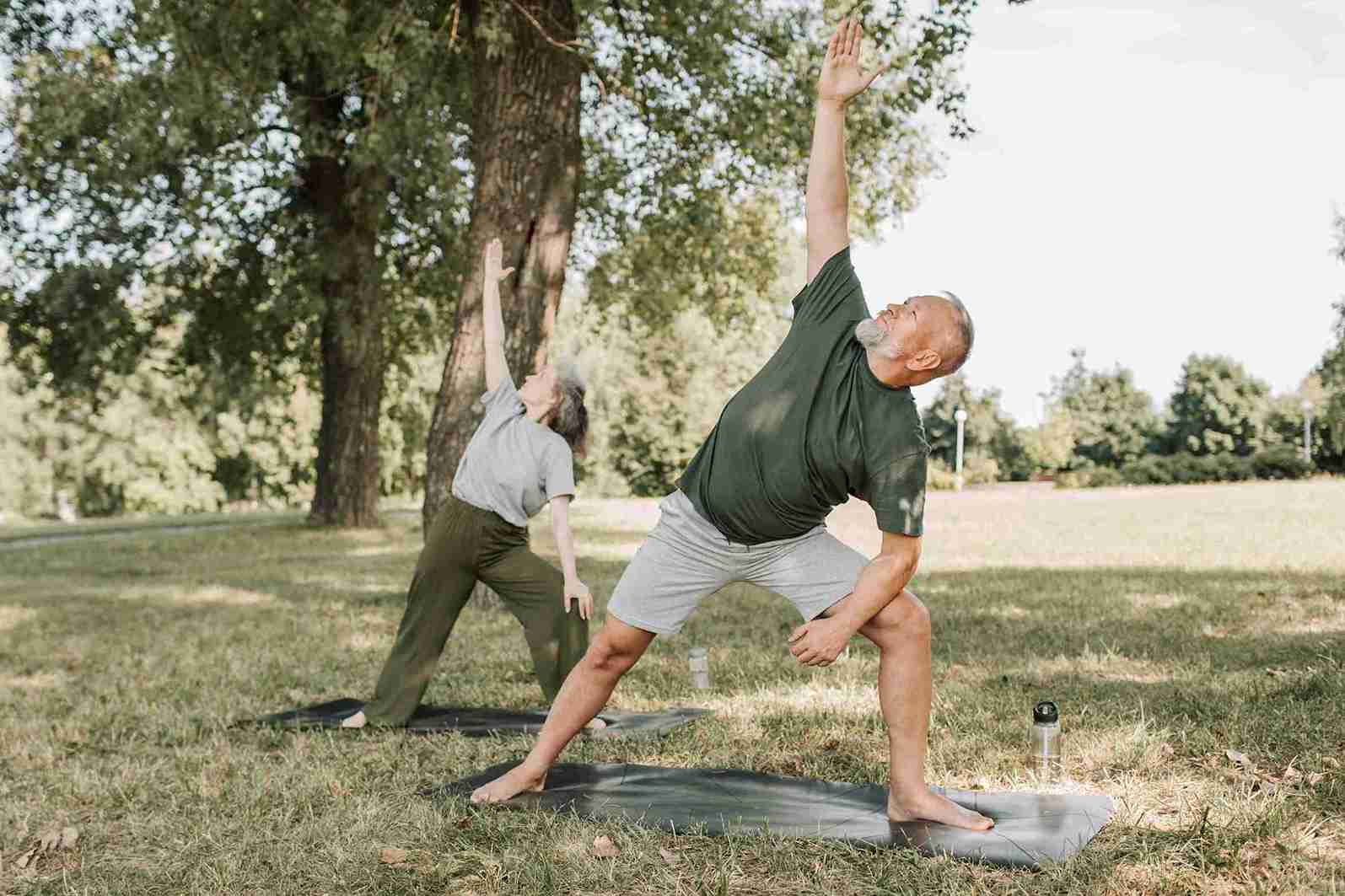 old man working out